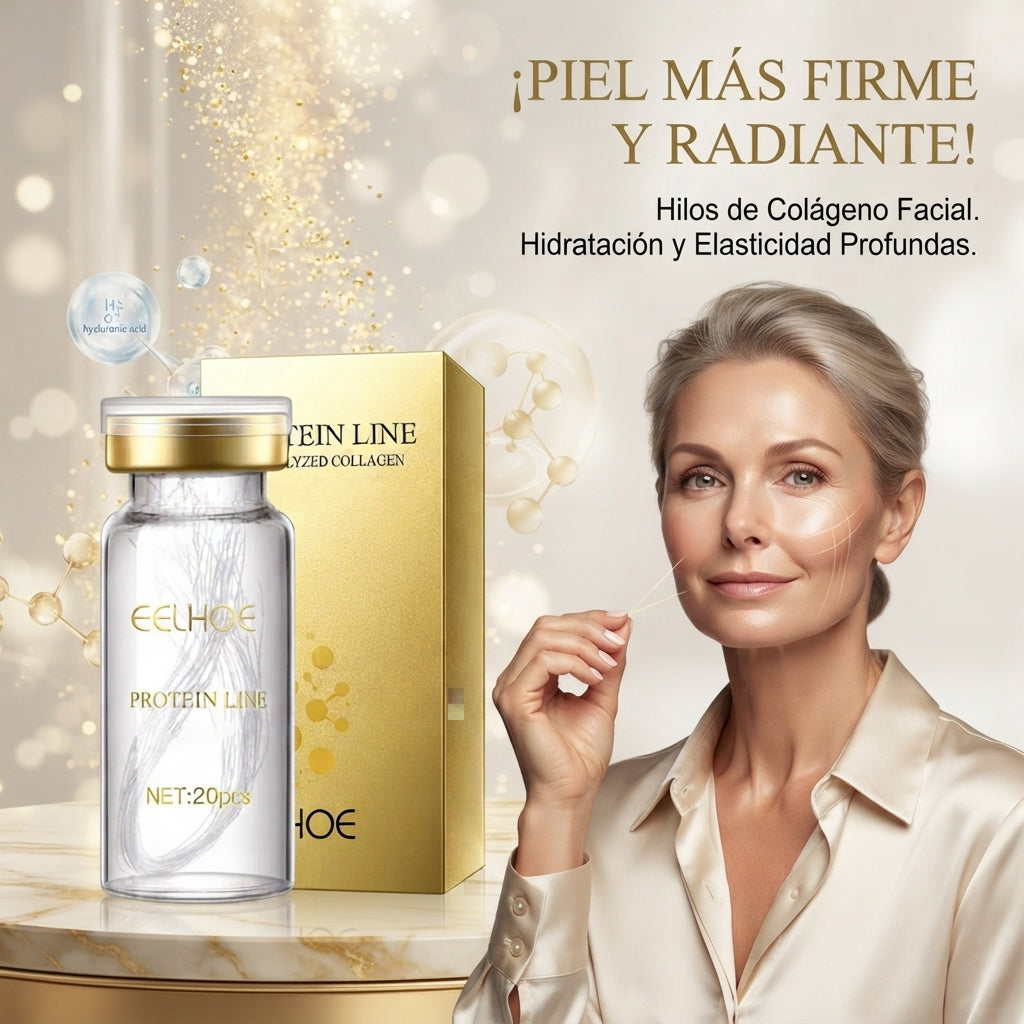 DermaLift Max - Kit de Hilos Tensores de Proteína y Sérum Facial Antiarrugas