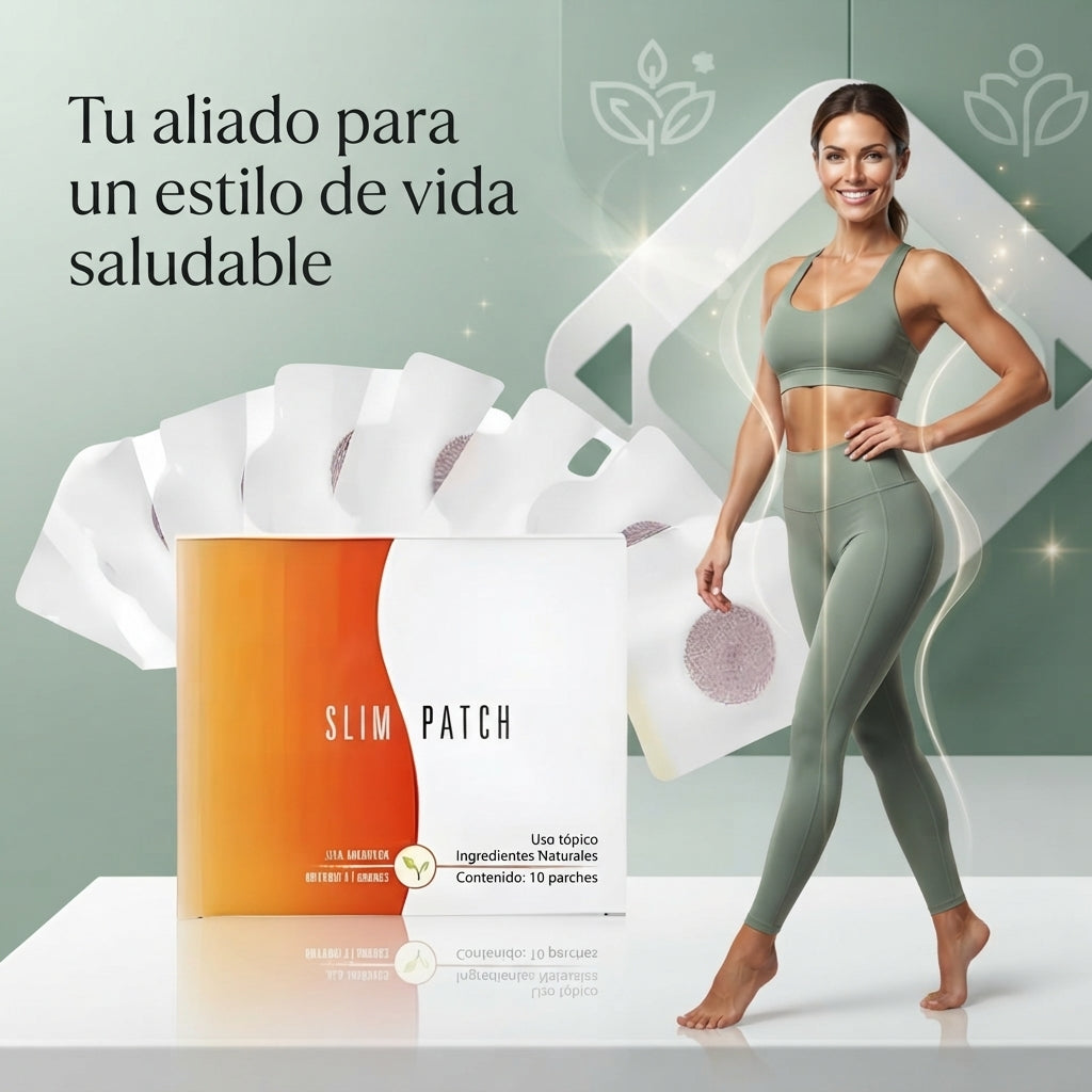 SlimPatch Max - Parches Reductores y Quema Grasa Localizada para Abdomen y Cuerpo