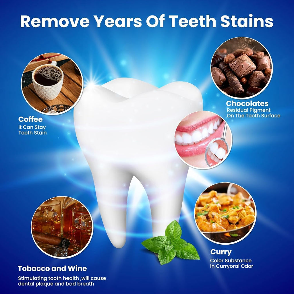 LumaWhite Max - Kit de Blanqueamiento Dental en Casa 5D Whitestrips Efecto Rápido