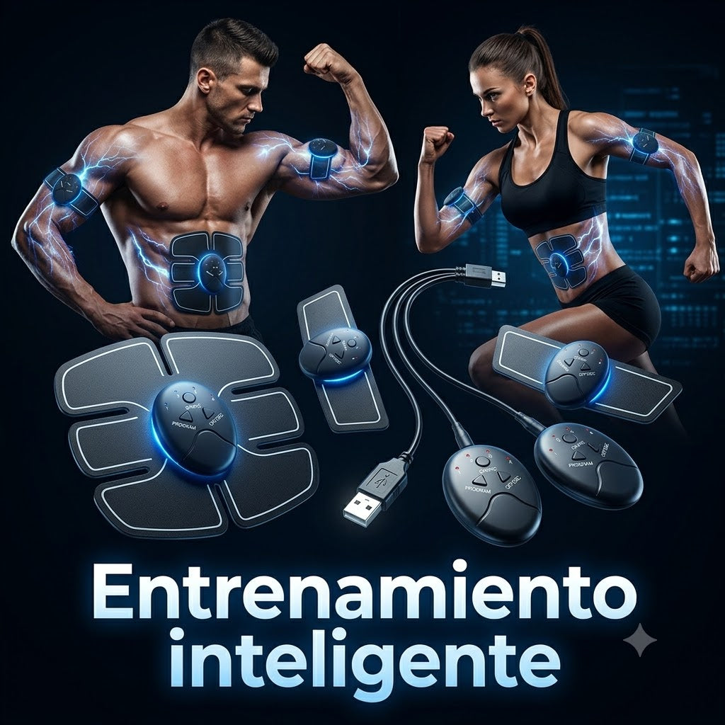 Electroestimulador Abdominal Tonificador y Quema Grasa Unisex - BioFit Pro