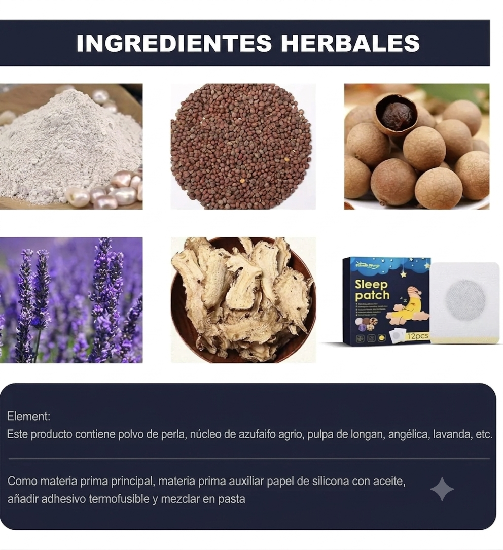 SleepPatch Max - Parches Naturales para el Insomnio y Sueño Profundo