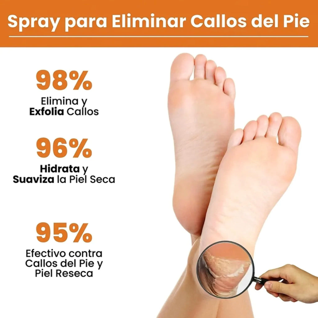 Pies de Seda – Spray Exfoliante e Hidratante